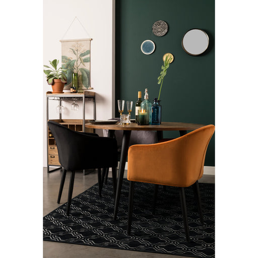 Eetkamerstoel Catelyn Stof Oranje 55.5x57 cm-Eetkamerstoelen-Creating Home