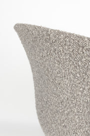 Eetkamerstoel Charly Polyester Grijs 52.5x63 cm-Eetkamerstoelen-Creating Home