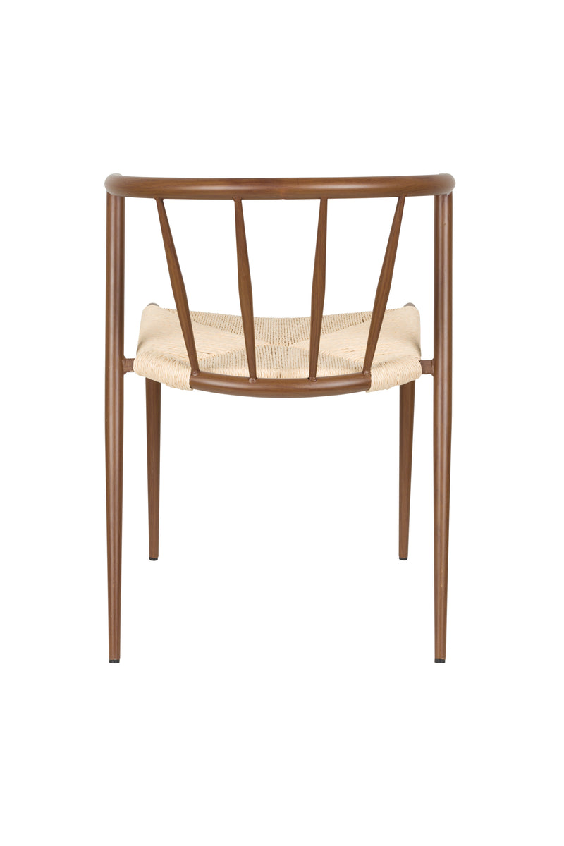 Eetkamerstoel Che Woven paper Bruin 46x52 cm-Eetkamerstoelen-Creating Home