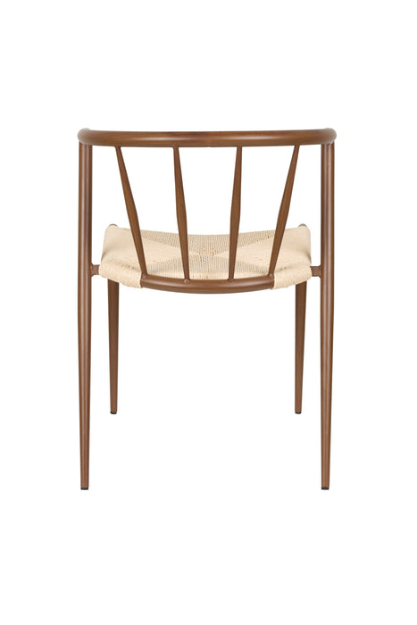 Eetkamerstoel Che Woven paper Bruin 46x52 cm-Eetkamerstoelen-Creating Home