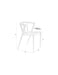 Eetkamerstoel Che Woven paper Naturel 46x52 cm-Eetkamerstoelen-Creating Home