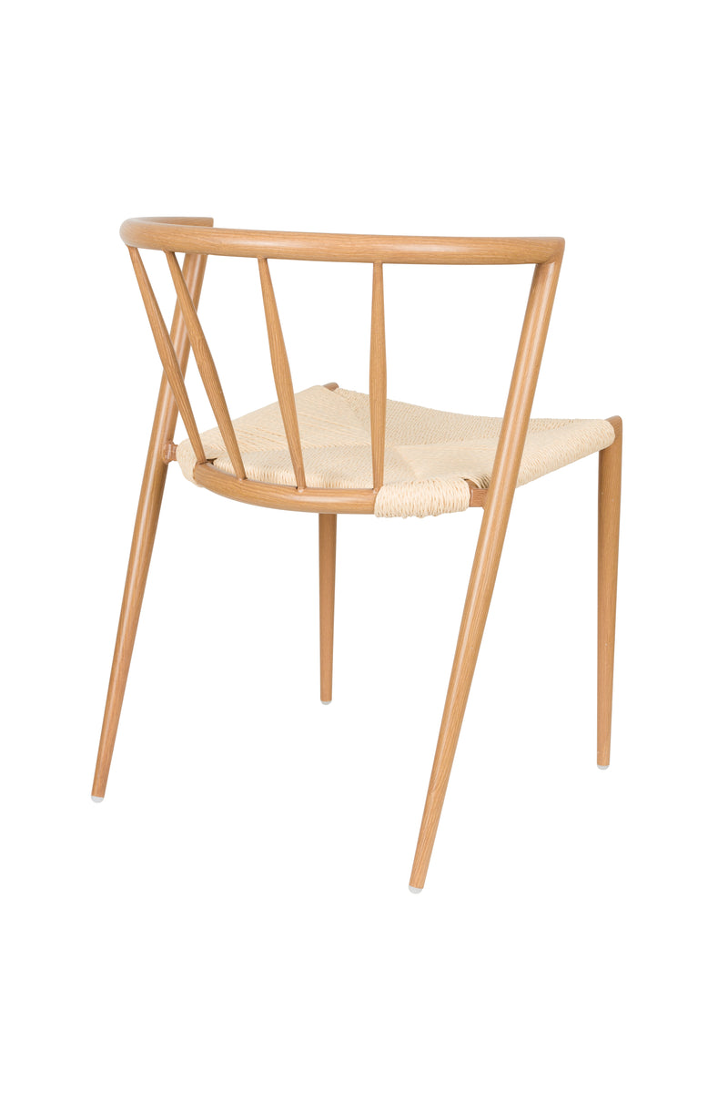 Eetkamerstoel Che Woven paper Naturel 46x52 cm-Eetkamerstoelen-Creating Home