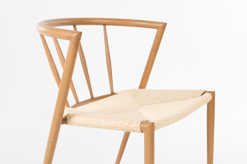Eetkamerstoel Che Woven paper Naturel 46x52 cm-Eetkamerstoelen-Creating Home
