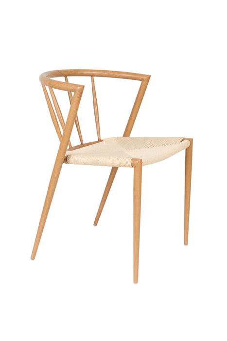 Eetkamerstoel Che Woven paper Naturel 46x52 cm-Fauteuils-Creating Home