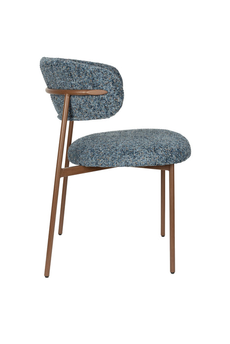 Eetkamerstoel Claes Polyester Blauw – productaanzicht 2
