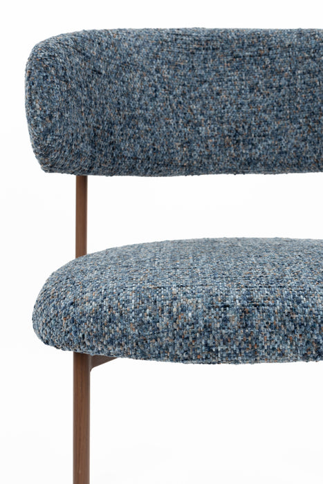 Eetkamerstoel Claes Polyester Blauw – detail