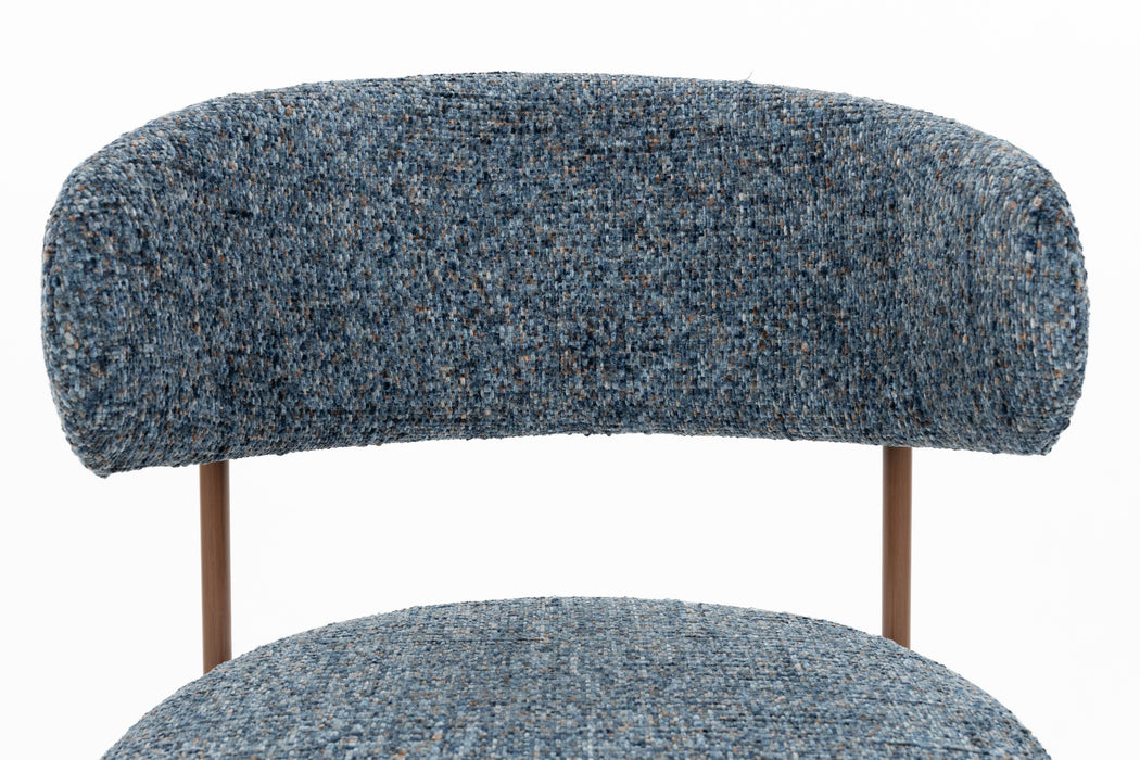 Eetkamerstoel Claes Polyester Blauw – detail 2