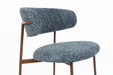Eetkamerstoel Claes Polyester Blauw – detail 3