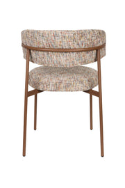 Eetkamerstoel Claes Polyester Multi color 57.5x56.5 cm-Eetkamerstoelen-Creating Home