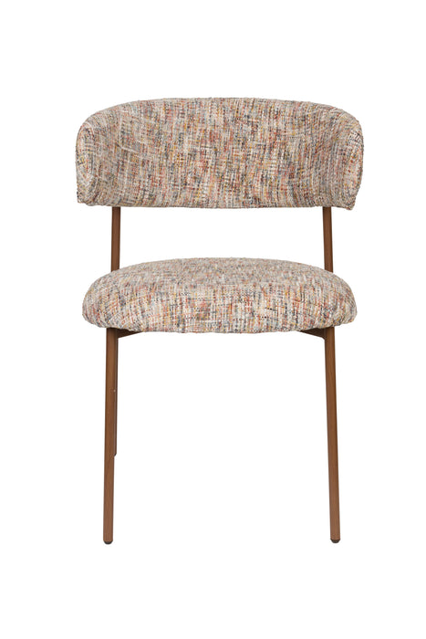 Eetkamerstoel Claes Polyester Multi color 57.5x56.5 cm-Eetkamerstoelen-Creating Home