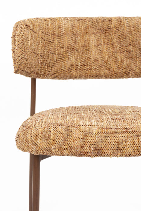 Eetkamerstoel Claes Polyester Okergeel – detail