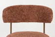 Eetkamerstoel Claes Polyester Terracotta 57.5x56.5 cm-Eetkamerstoelen-Creating Home