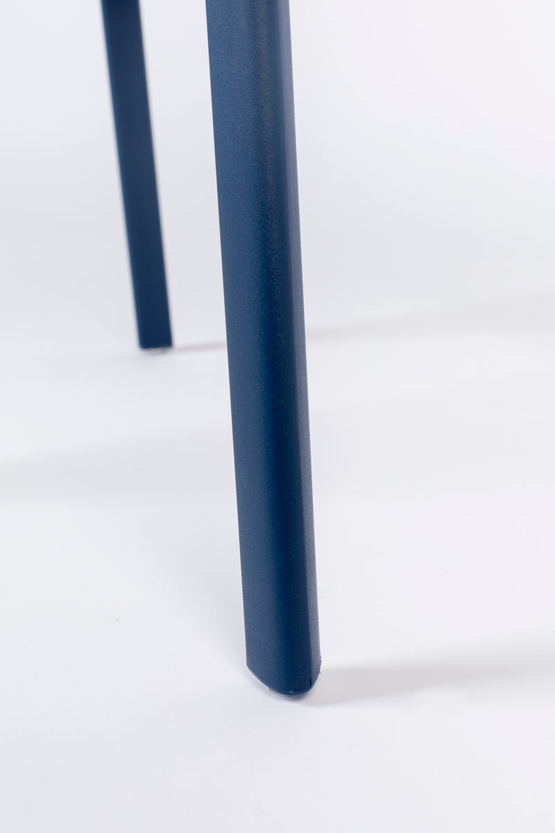 Eetkamerstoel Clive Donker Plastic Blauw 47x48 cm-Eetkamerstoelen-Creating Home