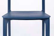 Eetkamerstoel Clive Donker Plastic Blauw 47x48 cm-Eetkamerstoelen-Creating Home
