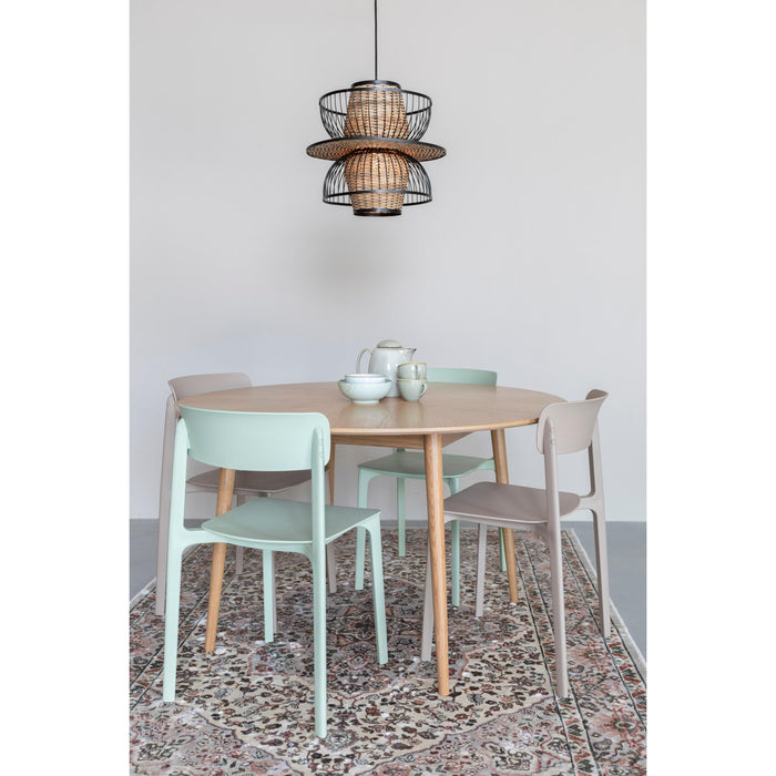 Eetkamerstoel Clive Light Plastic Groen 47x48 cm