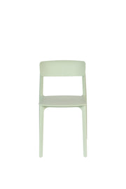 Eetkamerstoel Clive Light Plastic Groen 47x48 cm-Eetkamerstoelen-Creating Home