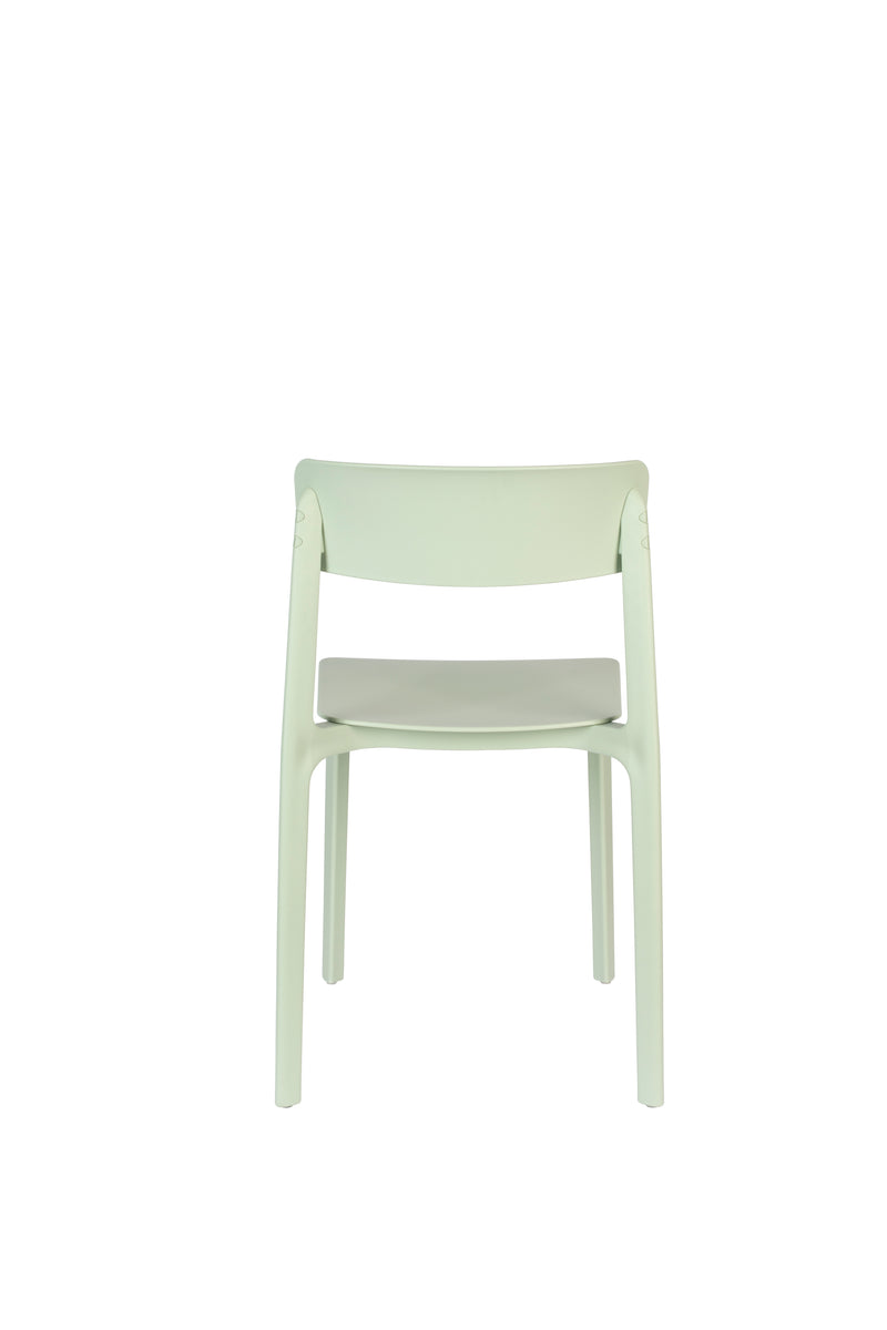 Eetkamerstoel Clive Light Plastic Groen 47x48 cm-Eetkamerstoelen-Creating Home
