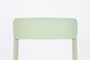 Eetkamerstoel Clive Light Plastic Groen 47x48 cm-Eetkamerstoelen-Creating Home