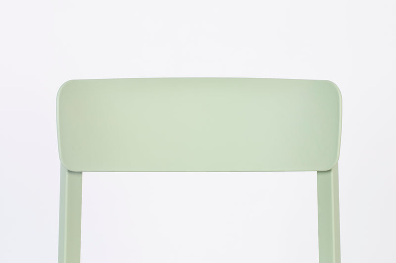 Eetkamerstoel Clive Light Plastic Groen 47x48 cm-Eetkamerstoelen-Creating Home