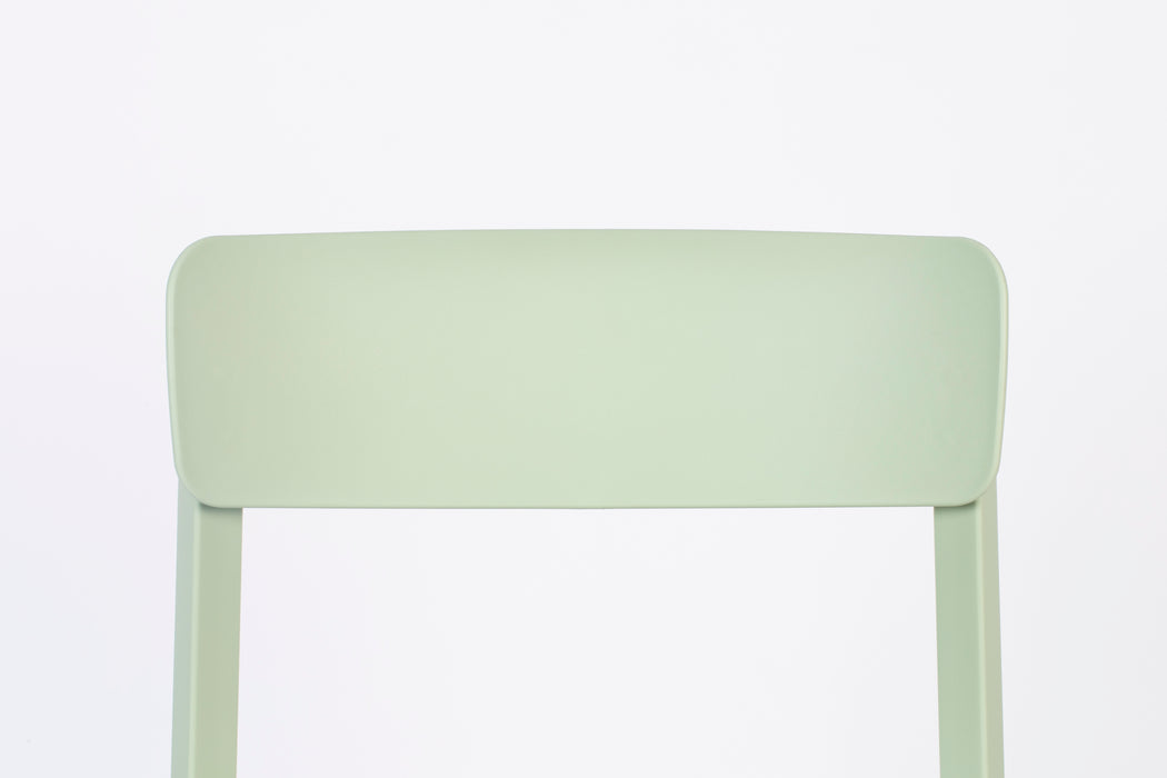 Eetkamerstoel Clive Light Plastic Groen 47x48 cm-Eetkamerstoelen-Creating Home