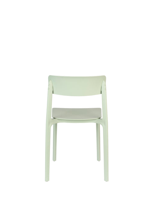 Eetkamerstoel Clive Light Plastic Groen 47x48 cm-Fauteuils-Creating Home