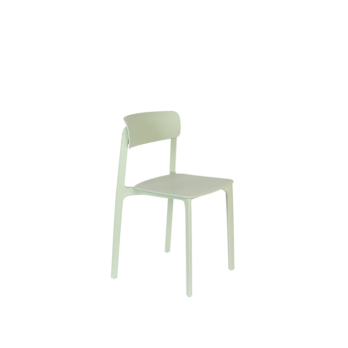 Eetkamerstoel Clive Light Plastic Groen 47x48 cm-Fauteuils-Creating Home