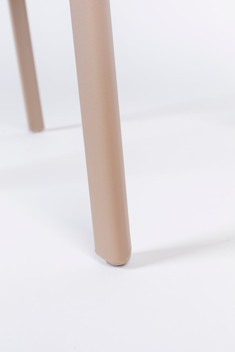 Eetkamerstoel Clive Plastic Bruin 47x48 cm-Eetkamerstoelen-Creating Home