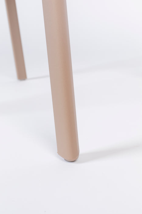 Eetkamerstoel Clive Plastic Bruin 47x48 cm-Fauteuils-Creating Home
