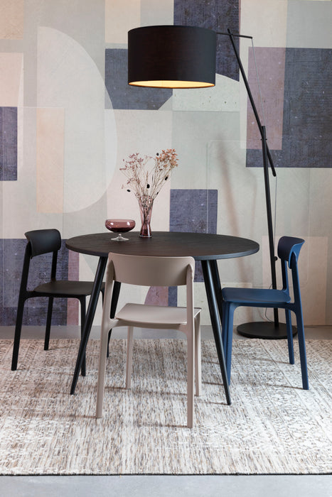 Eetkamerstoel Clive Plastic Bruin 47x48 cm-Fauteuils-Creating Home