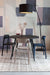 Eetkamerstoel Clive Plastic Bruin 47x48 cm-Fauteuils-Creating Home