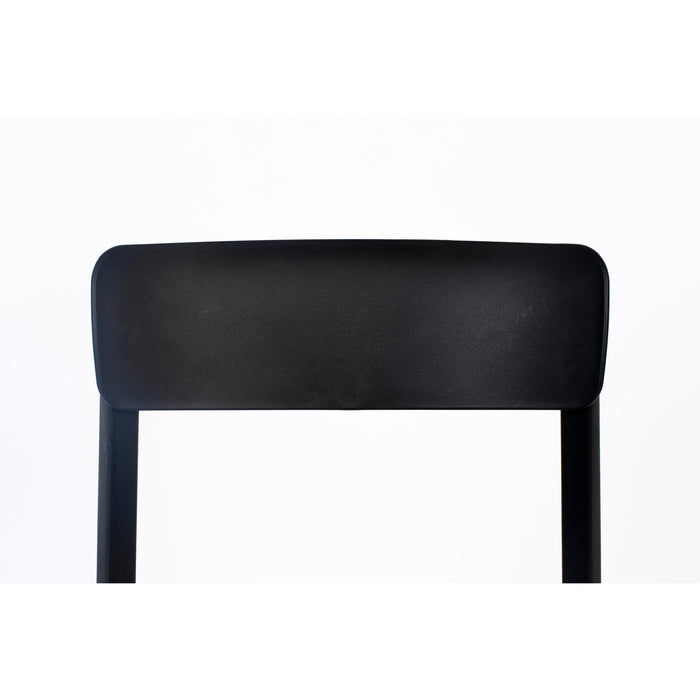 Eetkamerstoel Clive Plastic Zwart 47x48 cm-Eetkamerstoelen-Creating Home
