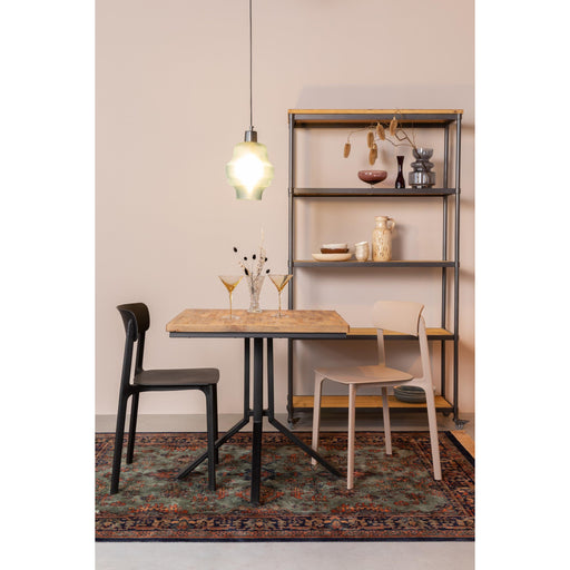 Eetkamerstoel Clive Plastic Zwart 47x48 cm