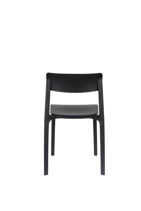 Eetkamerstoel Clive Plastic Zwart 47x48 cm-Eetkamerstoelen-Creating Home