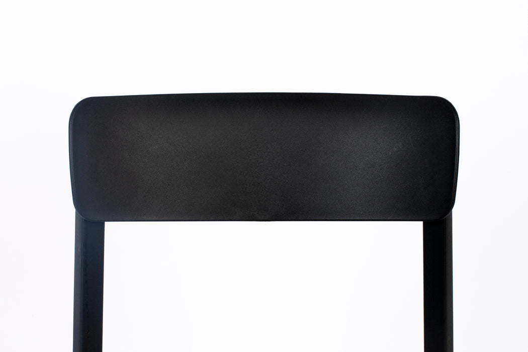 Eetkamerstoel Clive Plastic Zwart 47x48 cm-Fauteuils-Creating Home