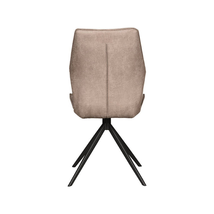 Eetkamerstoel Comfy 48x64x91 cm Taupe Suede-Eetkamerstoelen-LABEL51