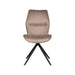 Eetkamerstoel Comfy 48x64x91 cm Taupe Suede-Eetkamerstoelen-LABEL51