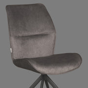 Eetkamerstoel Comfy Antraciet Cosmo 48x64x91 cm-Eetkamerstoelen-LABEL51