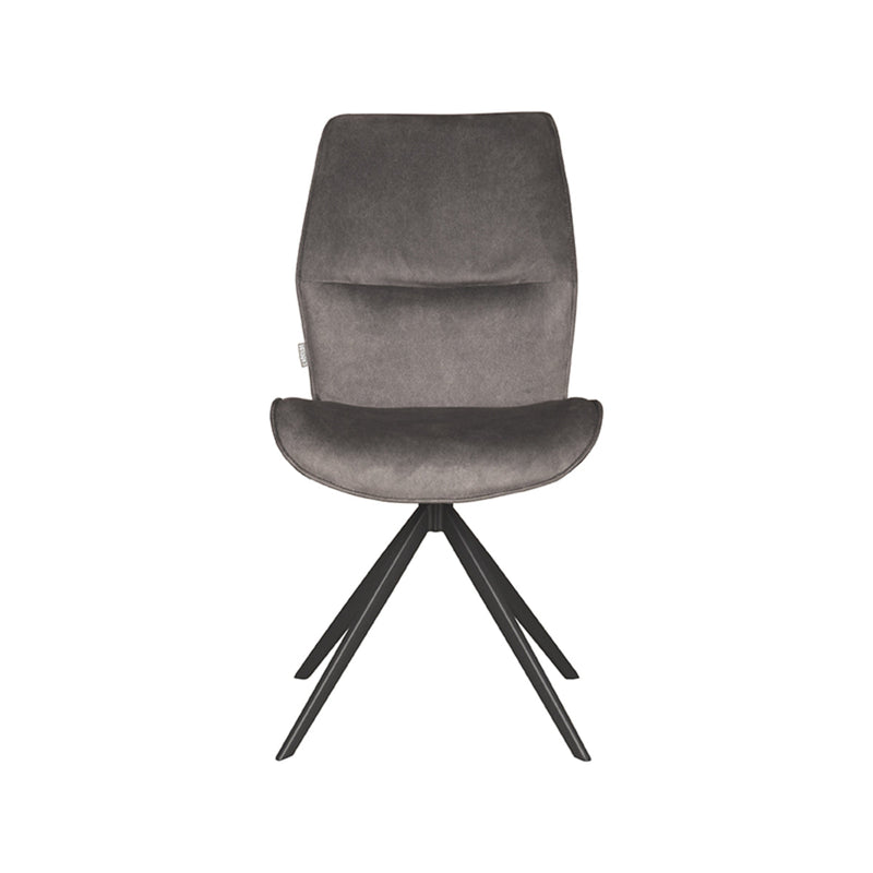 Eetkamerstoel Comfy Antraciet Cosmo 48x64x91 cm-Eetkamerstoelen-LABEL51