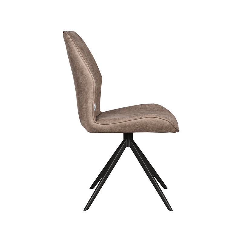 Eetkamerstoel Comfy Taupe Micro Suede 48x64x91 cm-Eetkamerstoelen-LABEL51
