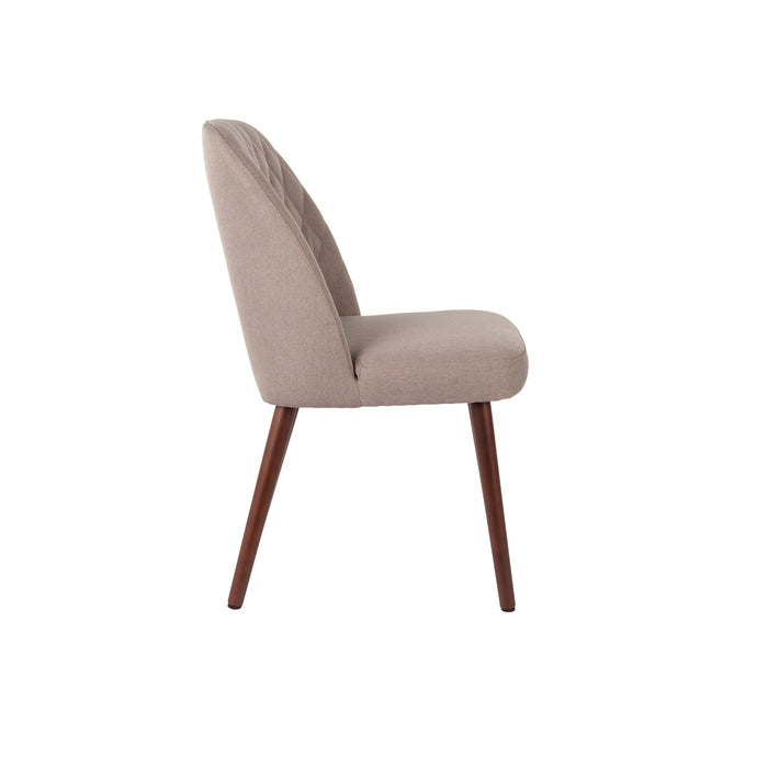 Eetkamerstoel Conway Stof Beige 56x48 cm-Eetkamerstoelen-Creating Home