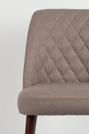 Eetkamerstoel Conway Stof Beige 56x48 cm-Eetkamerstoelen-Creating Home