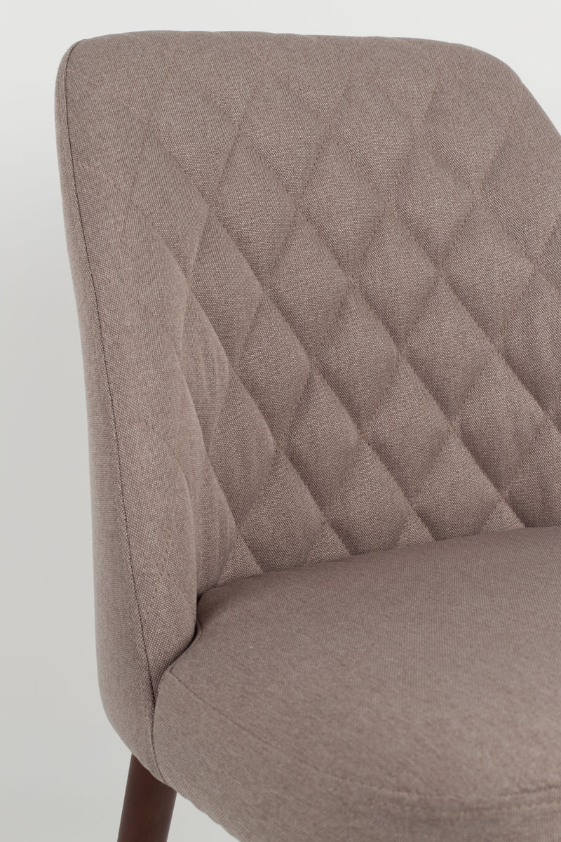 Eetkamerstoel Conway Stof Beige 56x48 cm-Eetkamerstoelen-Creating Home
