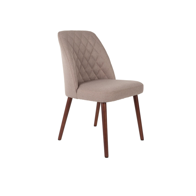 Eetkamerstoel Conway Stof Beige 56x48 cm-Eetkamerstoelen-Creating Home