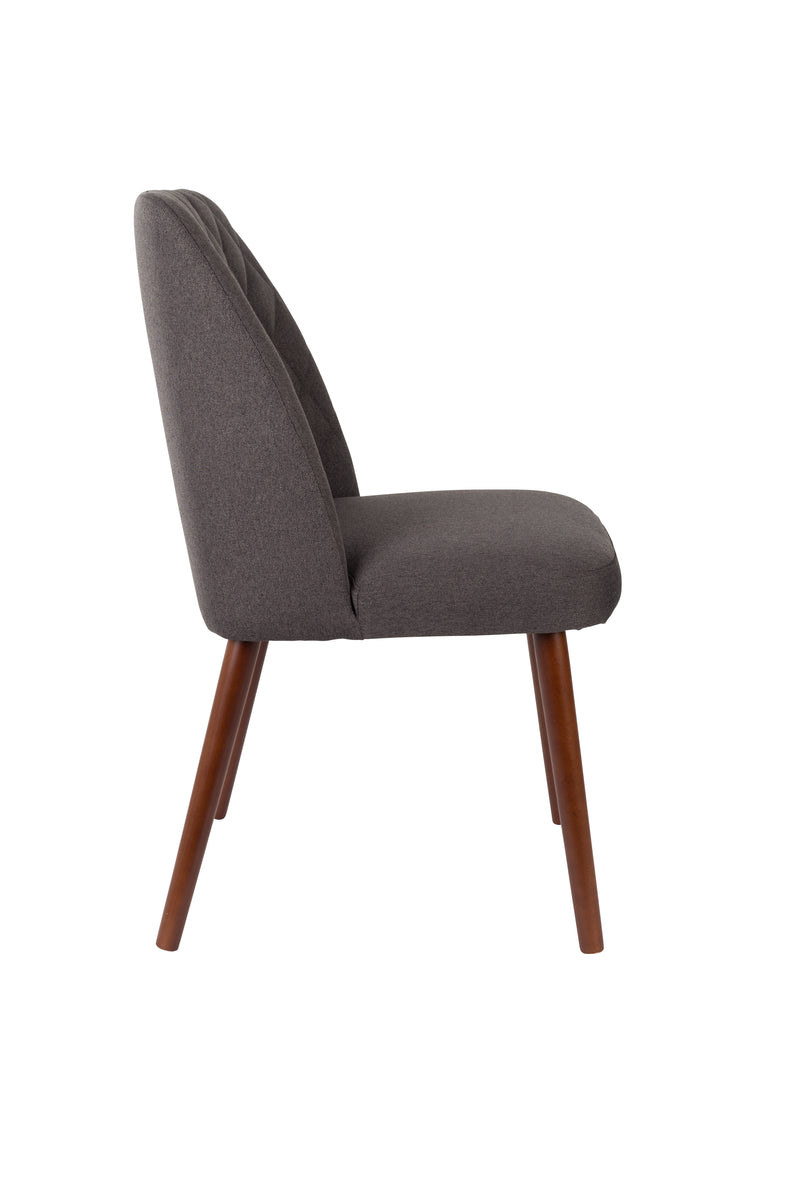Eetkamerstoel Conway Stof Donkergrijs 56x48 cm-Eetkamerstoelen-Creating Home