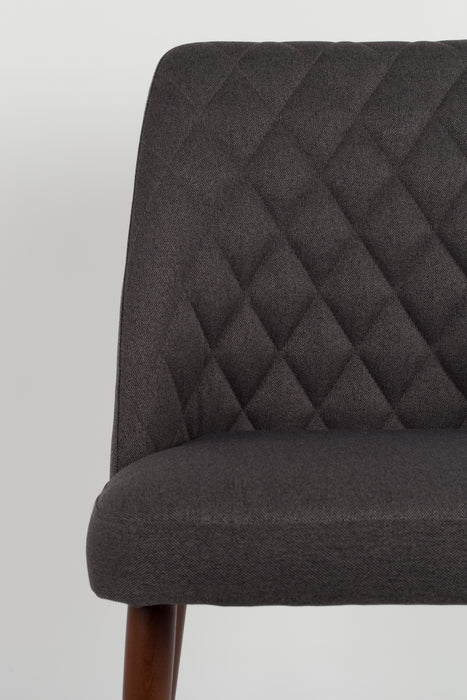 Eetkamerstoel Conway Stof Donkergrijs 56x48 cm-Fauteuils-Creating Home