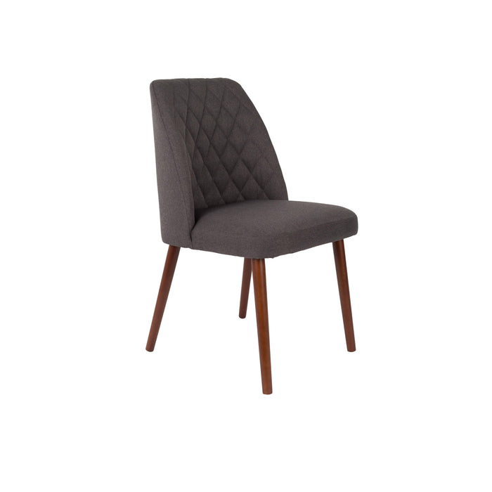 Eetkamerstoel Conway Stof Donkergrijs 56x48 cm-Fauteuils-Creating Home