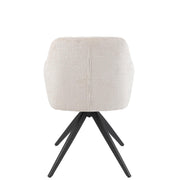 Eetkamerstoel Crème Ijzer 56 cm 56.5x58x85 cm-Eetkamerstoelen-J-Line