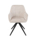 Eetkamerstoel Crème ijzer 56 cm 56.5x58x85 cm-Eetkamerstoelen-J-Line