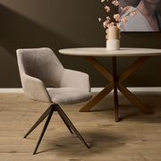 Eetkamerstoel Daisy Beige 61x60x82 cm-Eetkamerstoelen-Starfurn