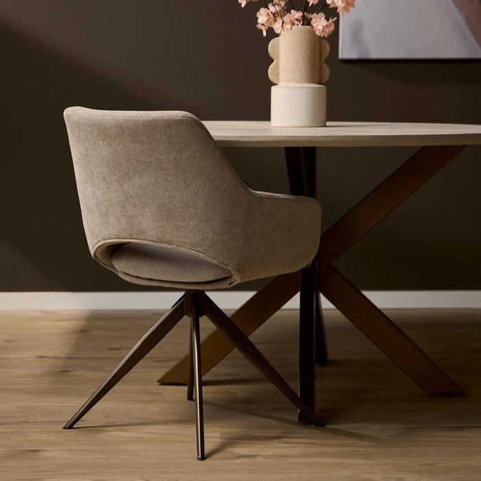 Eetkamerstoel Daisy - Beige-Eetkamerstoelen-Starfurn
